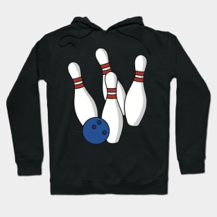 Bowling Ball and Pins Hoodie